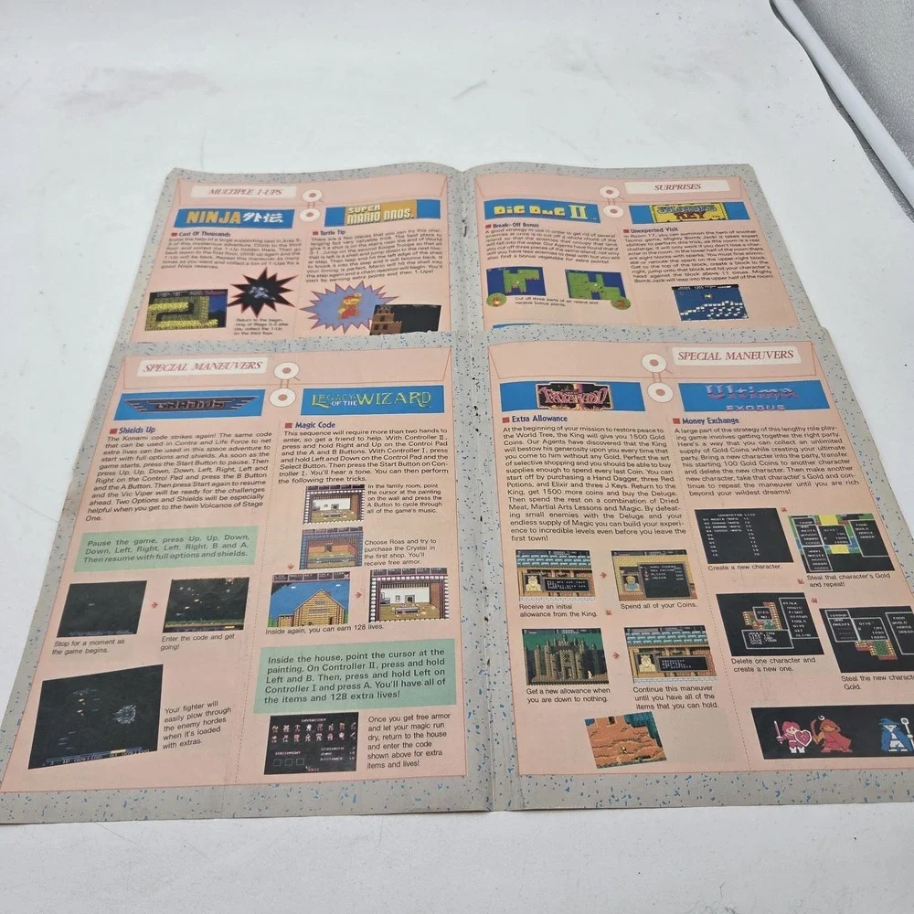 Nintendo Power Classified Information Booklet Strategy Guide CHEAT Codes